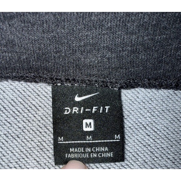 Nike Dri-Fit Cropped Sweatshirt Women's M Gray Funnel Neck Athleisure Pullover - Picture 9 of 15